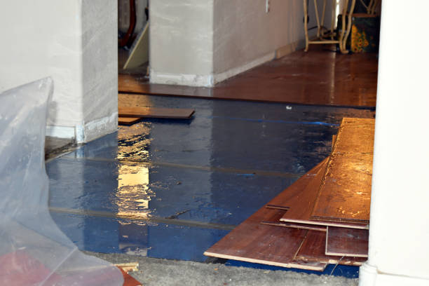 Professional Flood Cleanup technician working in Llano, CA